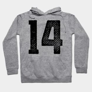 Rough Number 14 Hoodie